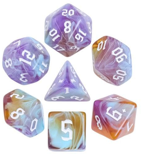 Epic Forge 7-teiliges Würfel-Set – Amethyst-Sonnenuntergang