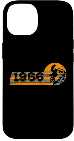 Hülle für iPhone 14 Motorbike Jahrgang 1966 Geburtstag Dirtbike Motorcross