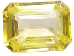 Arwacraft 5,25 Ratti – 4,45 Karat unbeheizter unbehandelter Ceylon-gelber Saphir Pukhraj-Stein Original zertifizierter natürlicher Edelstein Aaa+ Qualität-B0CM4FJSMRNAMZ