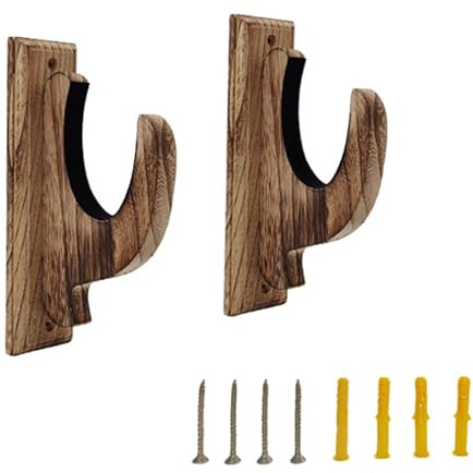 YDora Solid Wood Wall Mounted Gun Storage Rack, Rifle and Shotgun Display Bracket, Sword and Bow Holder