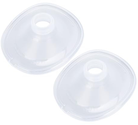 OVAQUIXI 2pcs Silicone Flange Efficient Pumping Breast Milk Extraction for S32 Wearable Breastfeeding Pump Replacement for Women 24mm