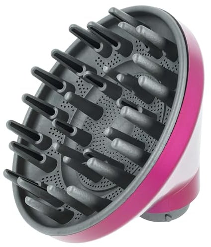 vhbw Diffusor-Düse kompatibel mit Dyson Airwrap HS01 | HS03, HS05 Föhn - 13,9 x 13,5 cm, 169 g Grau, Pink