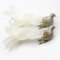 Yolococa 2 x champagne Christmas tree decoration birds