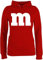Pullover Damen Hoodie Frauen - & Fasching - M Aufdruck Karneval I M&M Schokolinse I MM Fastnacht I Fasnacht I Fasnet - S - Rot - partnerpulli karnevalspullover Faschings m& Hoody Partner Pulli