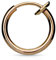 Bungsa Rosegold Fake Piercing-Ring gold/schwarz/silber/roségold Edelstahl Chirurgenstahl mit Spring Verschluss (für Fake Septum Nasenpiercing Zunge Lippe Ohrstecker No Non Piercing Piercingring)