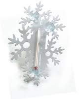 Pluto Thermometer Schneeflocke