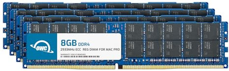 OWC - 32GB Memory Upgrade Kit - 4 x 8GB PC23400 DDR4 ECC-R 2933MHz RDIMMs für Mac Pro 2019 Modelle