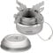 Lixada Mini Stufa ad Alcool Portatile in Titanio con Coperchio Cross Stufa Stand Rack Campeggio Esterno Escursionismo Backpacking Cucina Stufa ad Alcool