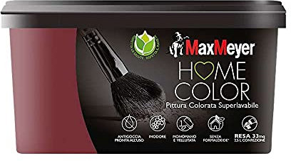 MAXMEYER PITTURA COLORATA SUPERLAVABILE HOME COLOR SANGRIA 2,5L