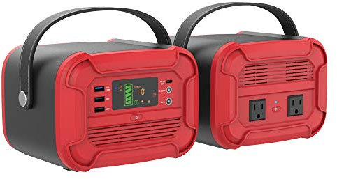 SSCYHT Accumulatore Energia Portatile 360W/400W - Alimentatore Ricaricabile 333Wh con Uscite AC/DC/USB/Type-C - Batteria Tampone al Litio - per Campeggio Esterno Camper Emergenza,110v