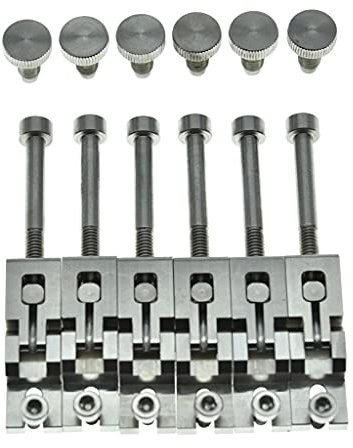 Dopro Selle e viti per ponte tremolo in acciaio inox a doppia chiusura per Floyd Rose Tremolos