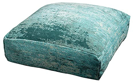 invicta INTERIOR Design Bodenkissen MODERN Art 70cm türkis abstraktes Muster Sitzkissen