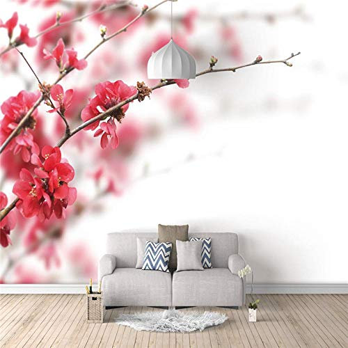 Fotomurali Carta da parati Autoadesiva Fiore di pesco 200x250cm Decorazione da Muro Poster Gigante Design Carta per pareti