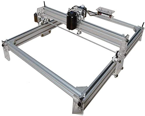 Mini machine de gravure CNC - Pour le bricolage, le bois, le plastique, la mousse - Avec lunettes de protection - 500 mW - 40 x 50 cm