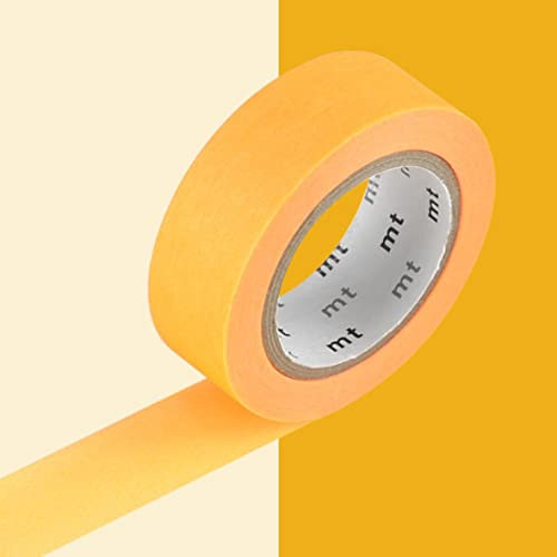 Masking Tape Dekoratives Klebeband einfarbig - Orange fluo - 1,5 cm x 7 m