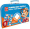 Hape Puzzle Mein Körper mit praktischem Koffer und Körperteilen zum Auflegen aus Holz, ab 3 Jahre