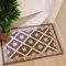 AMIDA Door Mats Indoor 60 * 90cm Non Slip Machine Washable Doormats 2x3ft Soft Flat Woven Low Profile DIrt Trapper Mat Gray Entrance Rug for Front Back Door Entryway Kitchen Bathroom