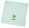 Wolimbo Duschhandtuch Bestickt mit Namen und Motiv - 70x140 cm - Mint - weiches Duschtuch personalisiert - Geschenk