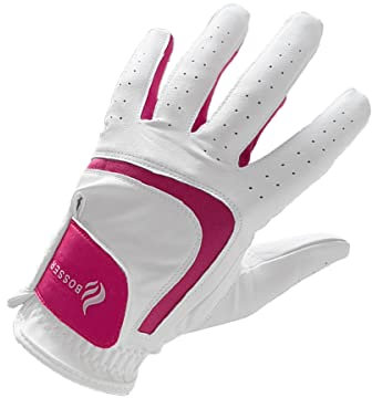 BOSSER Golfhandschuhe Damen aus Leder mit Extra Lindernder Wirkung für die Linke Hand- Größe ML