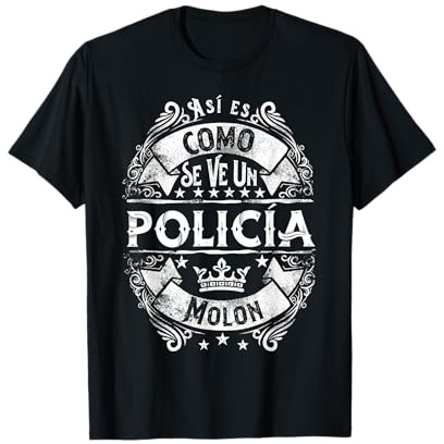 Un policía molón divertido humor para hombre policía Camiseta