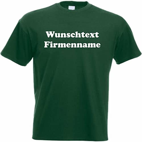 T Shirt - Uomo - Equipaggiamento - Set - con Testo Personalizzato - Attrezzature Operative per dipendenti, dipendenti, aziende, Accessori operativi, Verde, S