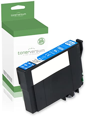 Tonerversum Tintenpatrone kompatibel zu Epson 604XL 604 XL C13T10H24010 Cyan für Expression Home XP 2205 3200 4205 2200 4200 Workforce 2910 2930 2935