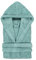 TRAMAS+ Peignoir de Bain 100% Coton Homme et Femme, 450g, Capuche, Ceinture Ajustable, 2 Poches, Haute Absorption, Doux et Confortable, Certifié OEKO-TEX - L, Verde Tiffany