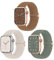 Geflochtenes Armband Kompatibel mit Apple Watch 38mm 40mm 41mm 42mm, Nylon Elastisches Dehnbares Band für Apple Watch 10 9 8 SE 7 6 5 4 3 2 1, 3 Stück