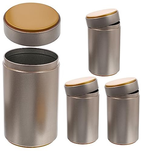 4pièces Boîtes À Thé Avec Couvercles Hermétiques Récipients Pour Stockage De Thé Café Sucre Contenants Pratiques Et Élégants