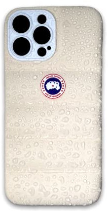 The Canada Goose Puffer Case - iPhone 11/12/12PRO/12PROMAX/13/13PRO/13PROMAX (White, iPhone 12)