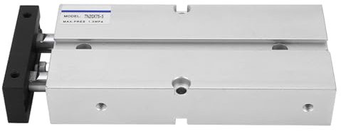 Luftzylinder, Doppelwellenstange Pneumatik Luftzylinder, 2 Kolben Doppelwirkender Zylinder, Magnet Doppelwellenzylinder Dichtungsluftzylinder (70mm Hub)