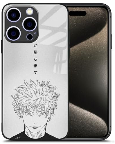 Generic Manga-Handyhülle mit einzigartigem Design, wasserdichte Anime-Schutzhülle (Satoru Gojo,für iPhone 15)