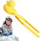 Schneeballmacher Ente Schneeball Maker Schneeball Former Niedliche Herz Schneemann Stern Schneeballzange Niedliche Schneemann-Stern-Sandballformen, entenförmiges Schneespielzeug, Schneeballklammern