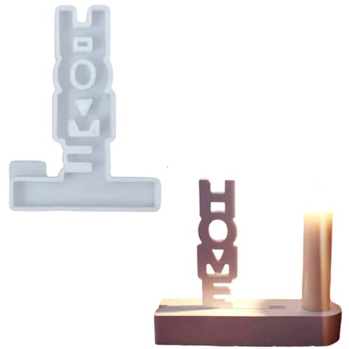 Silikonformen Gießformen, Silikonform Kerzenhalter DIY Kombination Silikon Gießform Kerzenhalter, Gipsformen zum Gießen (Einsatz - HOME)