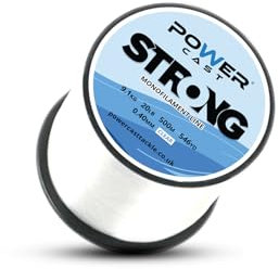 Strong Monofilament Fishing Line (Clear, 9.1kg/20lb - 500m/546yd - 0.40mm)