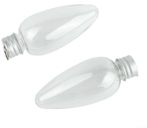10 Stück Kunststoff Weihnachtskugeln Transparent Befüllbare Glühbirne Weihnachtsbaum Deko Weihnachtsdeko (5PCS)