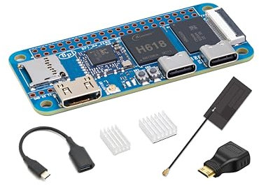 Banana Pi BPI M4 Zero Allwinner H618 Linux Single Board Computer, Wireless Dual-Band Development Board, LPDDR4 4GB RAM 32GB eMMC, ARM Mali G31 GPU for IoT Programming, Support Debian Ubuntu (Bundle3)