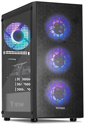 YEYIAN PC Gaming Copilot Esports AMD Ryzen 5 5600X 6 Cores a 4,6 GHz | Nvidia GeForce RTX 4060 8GB | 16GB DDR4 3200Mhz | 1TB SSD M.2 NVMe Gen4 | WLAN WiFi 6 | LAN 1GB | Windows 11 Pro