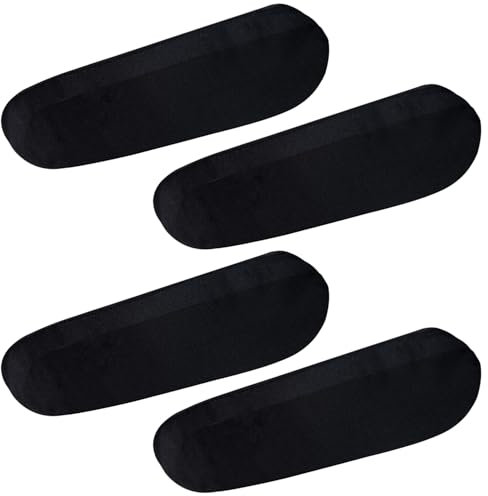 HO-SFSM 4 Stück Universal Auto Armlehnenbezug - Elastischer Armlehnenbezug für Auto, SUV, LKW und Van (Schwarz)