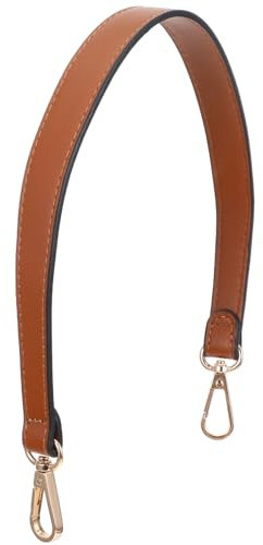 GEEHUA Brauner Taschengurt, 19 Zoll PU Taschenriemen Schultergurt Für Taschen Henkel Für Taschen Henkel Für Taschen Aus Ersatz Mit Drehverschlüssen Für Geldbörse Tragetasche Umhängetasche(Braun)