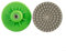 Oniissy 2 dischi abrasivi da 80 mm per levigatura e levigatura ad angolo di piastrelle, marmo, granito, smerigliatrice, grana 150, colore verde