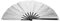 Zerodeko Glitter Fan with Fan Pocket Handheld Fan Hand Held Fan Hand Fan Portable Fan Fans Handheld Fan Hand Wedding Fans Plastic Silver