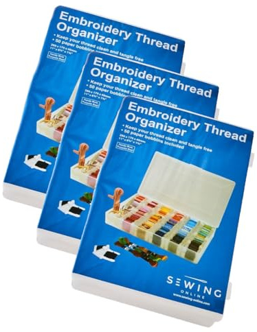 Sewing Online Embroidery Thread Organizer Large - 3 Pack