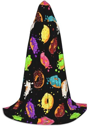 OKFSTY Donut Uni Halloween Kapuzenumhang Cosplay Kostüm Weihnachten für Halloween Karneval Cosplay Party