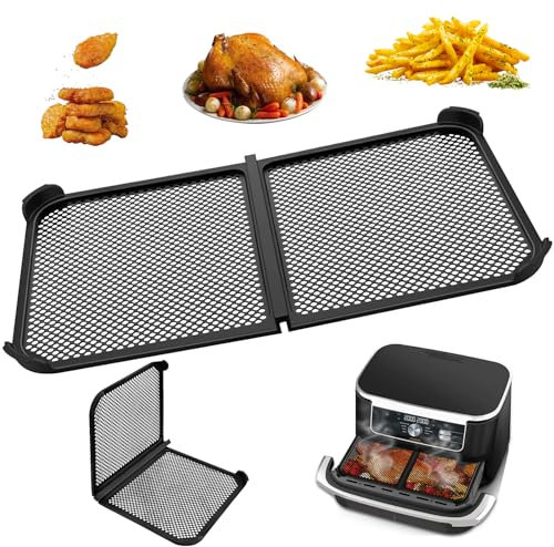 Paraspruzzi Per Friggitrice Compatibile con Accessori Friggitrice ad Aria per Ninja 10.4l AF500EU, Silicone Paraspruzzi Riutilizzabili, Impedisce Gli Schizzi Di Grasso (pieghevole)