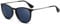 SUNGAIT Vintage Round Sunglasses for Women Men Classic Retro Designer Style (Black Frame(Matte Finish)/Polarised Blue Lens) SGT567SHL-UK
