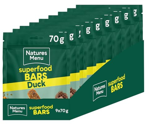 Natures Menu Superfood Snacks with Duck - 9 x 70g