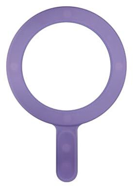 Celly, Anello Magnetico Adesivo Ultra Sottile con Adattatore, Compatibile con tecnologia Magsafe per Smartphone e Caricatore Wireless Ricarica Rapida, Colore Viola