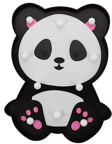 Lurrose Panda -Licht bemalt Cool Dekoration drinnen tischlampe nachtlicht dekoratives Nachtlicht Cartoon-Lampe süße Tiernachtlampe Kinderzimmer Nachtlicht Tierlampe anzünden PVC