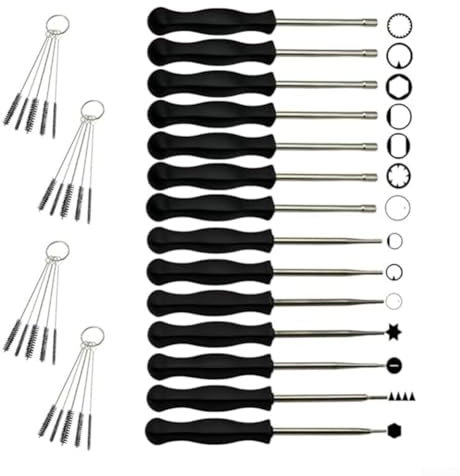 Lot de 18 outils de réglage de carburateur pour tronçonneuses et débroussailleuses